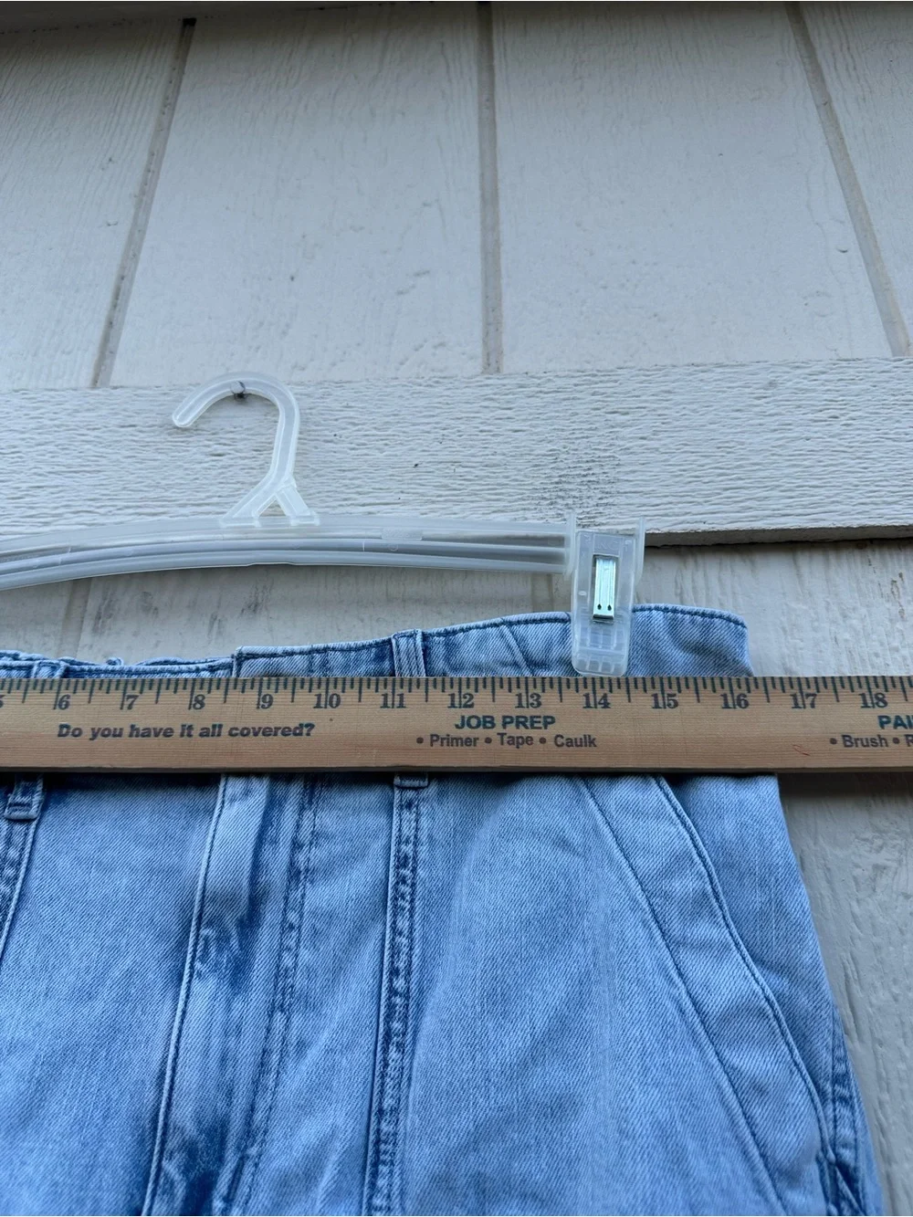 J.Crew Denim cargo jogger jeans womens 31 blue pockets elastic waist